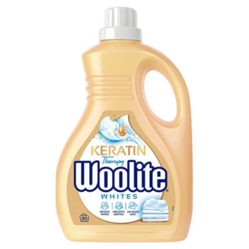 Гель для прання Woolite Для світлих та білих тканин з Кератином, 1.8 л